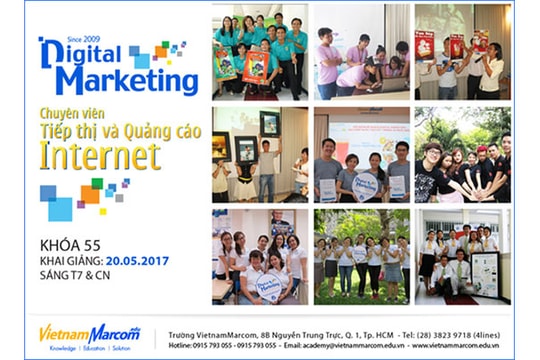 Khóa đào tạo chuyên viên tiếp thị và quảng cáo internet của VietnamMarcom