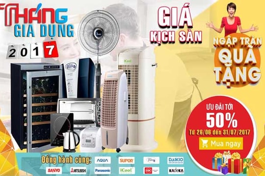 Khuyến mãi lớn trong Tháng gia dụng tại Thành Công Plaza