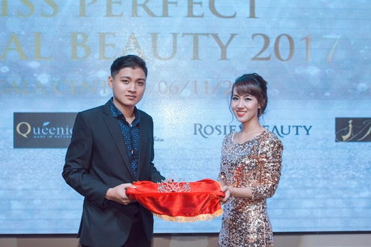 Huy Thanh Jewelry chế tác vương miện á Miss Perfect Global Beauty 2017 tại Hàn Quốc