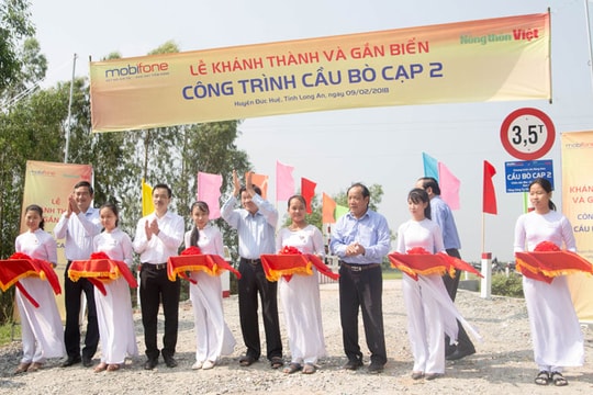 Khánh thành 11 công trình cầu nông thôn tại huyện Đức Huệ