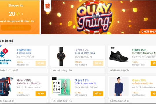 Shopee ra mắt chương trình khách hàng thân thiết “Ưu đãi Shopee Xu”