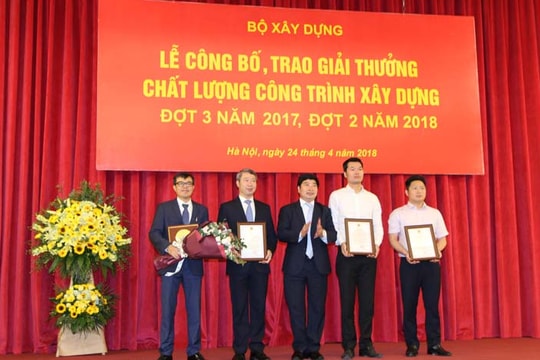 Trung Nam Group nhận giải thưởng chất lượng công trình