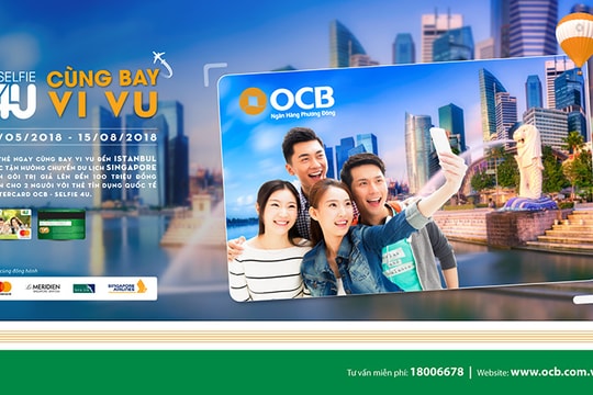 Thẻ tín dụng quốc tế Mastercard OCB - Selfie 4U - Cùng bay vi vu