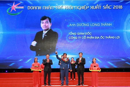 CEO Thắng Lợi Group nhận giải thưởng Top 10 Doanh nhân trẻ khởi nghiệp xuất sắc 2018