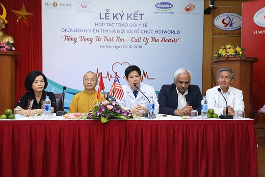 MD1World ký kết hợp tác với Bệnh viện tim Hà Nội