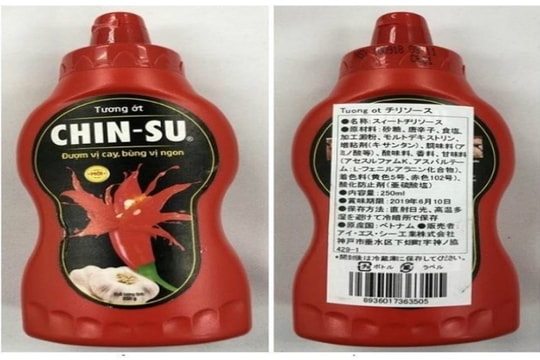 Cục An toàn thực phẩm kiểm tra tin tương ớt Chinsu bị thu hồi tại Nhật