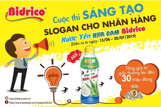 Cuộc thi sáng tạo slogan Nước yến nha đam Bidrico