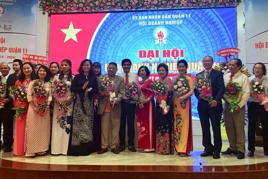 Ông Hàng Vay Chi tái đắc cử Chủ tịch Hội Doanh nghiệp quận 11 nhiệm kỳ IV