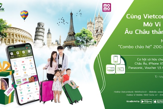 Cùng Vietcombank mở Ví MoMo - Âu châu thẳng tiến