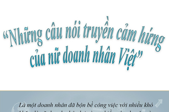 Những câu nói truyền cảm hứng của nữ doanh nhân Việt