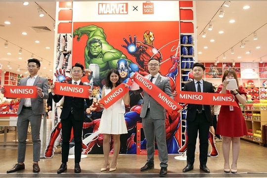 Miniso khai trương ba cửa hàng chủ đề Marvel