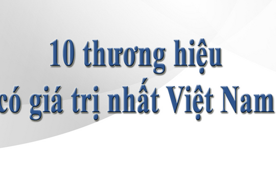 Top 10 thương hiệu giá trị nhất Việt Nam