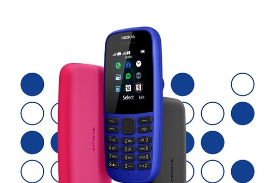 Nokia 105 mới sở hữu thời lượng pin bền bỉ