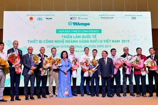 Họp báo Triển lãm quốc tế Thiết bị công nghệ ngành hàng không Việt Nam 2019