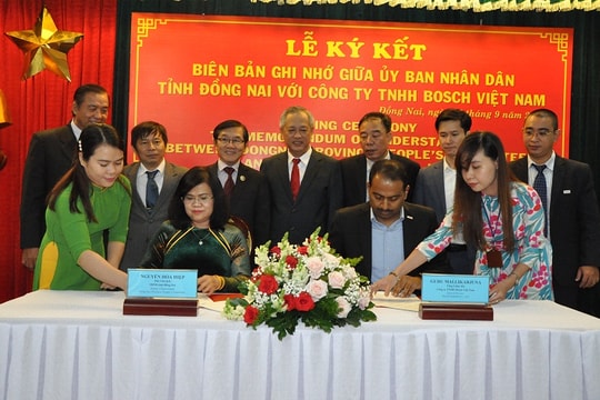 UBND tỉnh Đồng Nai và Công ty Bosch ký kết hợp tác đào tạo nguồn nhân lực