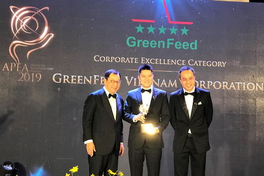 GreenFeed Việt Nam nhận giải thưởng kép Doanh nghiệp châu Á - Thái Bình Dương 2019