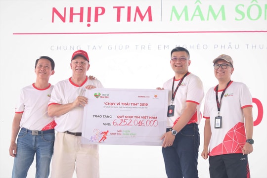 Hơn 6 tỷ đồng quyên góp từ chương trình "Chạy vì trái tim 2019"