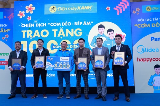 Điện máy Xanh tặng 10.000 nồi cơm điện cho người nghèo