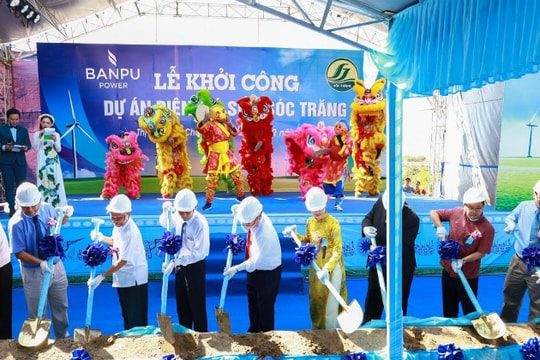 Khởi công nhà máy điện gió số 3 tỉnh Sóc Trăng