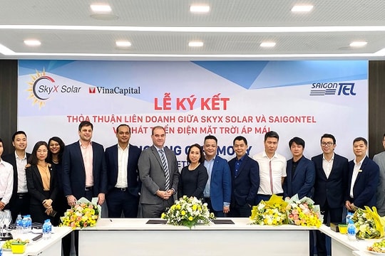 SkyX Solar và Saigontel phát triển hơn 50MW công suất điện mặt trời áp mái