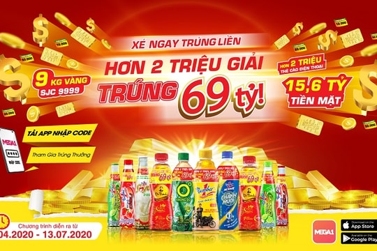“Xé ngay trúng liền – Hơn 2 triệu giải – Trúng 69 tỷ”