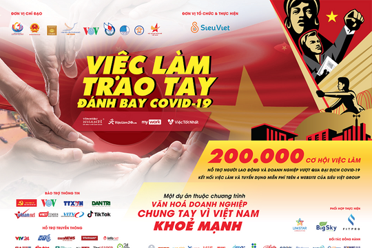 200.000 cơ hội việc làm hỗ trợ người lao động và doanh nghiệp vượt qua đại dịch Covid-19