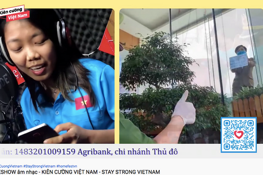 45.000 người theo dõi đêm nhạc trực tuyến "Kiên cường Việt Nam"