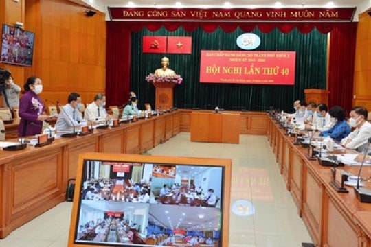 Thông báo Hội nghị lần thứ 40 Ban Chấp hành Đảng bộ thành phố khóa X