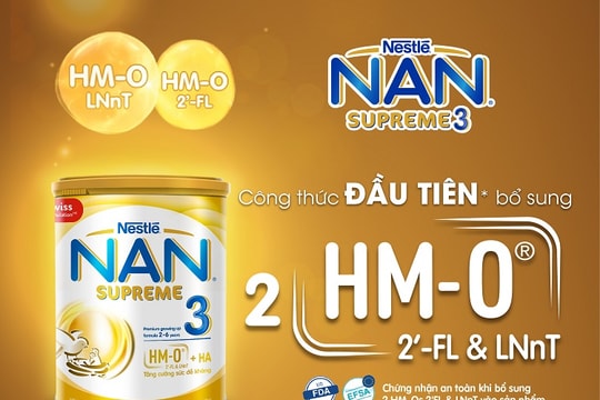 NAN SUPREME 3 mới bổ sung HMOS giúp trẻ tăng cường sức đề kháng NAN SUPREME 3 mới bổ sung HMOS giúp trẻ tăng cường sức đề kháng
