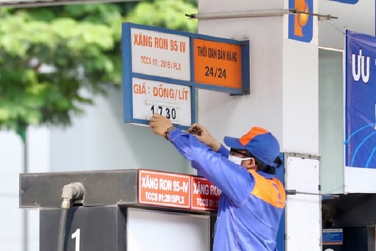 Giá xăng tăng gần 1.000 đồng/lít từ 15 giờ chiều nay