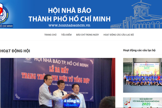 Hội Nhà báo TP.HCM ra mắt trang thông tin điện tử tổng hợp