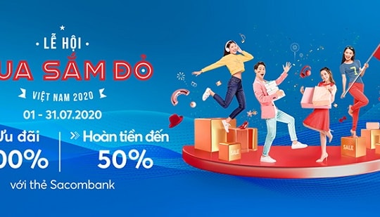 Ưu đãi lễ hội mua sắm đỏ tại Vincom với thẻ Sacombank