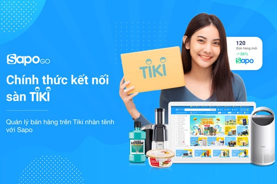 Sapo hợp tác với Tiki phát triển bán hàng đa kênh online