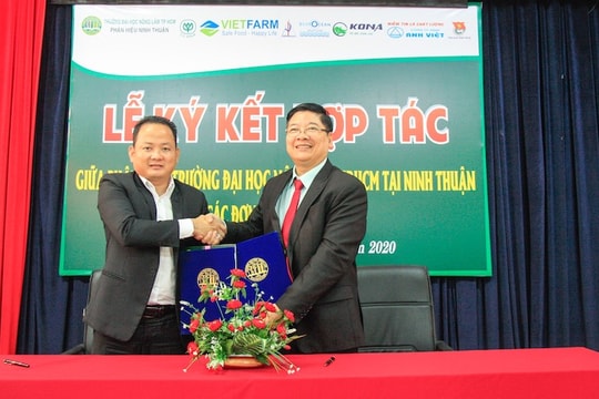 Phân hiệu Đại học Nông Lâm TP.HCM hợp tác doanh nghiệp hỗ trợ sinh viên tại Ninh Thuận