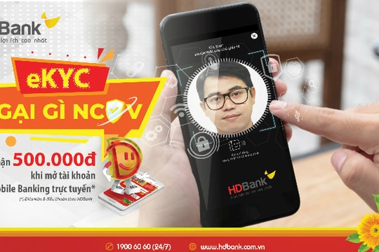 Giao dịch online, nhận nhiều ưu đãi từ HDBank