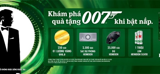 Ra mắt phiên bản giới hạn Heineken James Bond