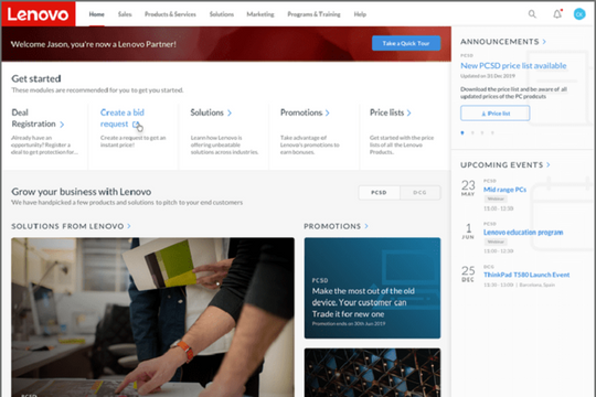 Lenovo ra mắt cổng đối tác toàn cầu mới