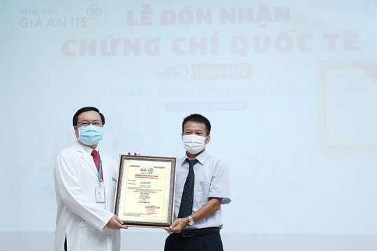 Bệnh viện Gia An 115 đạt chứng chỉ quốc tế ISO 15189:2012