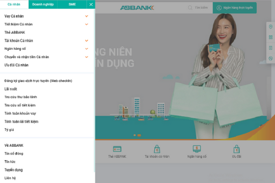 ABBank ra mắt phiên bản website mới