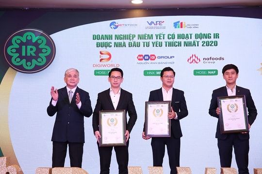 Vinh danh “Doanh nghiệp niêm yết có hoạt động IR tốt nhất 2020 - IR Awards 2020"