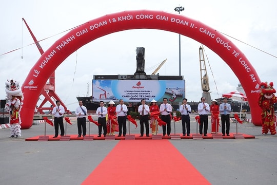 Công suất hàng hóa thông quan Cảng Quốc tế Long An đạt 80 triệu tấn/năm