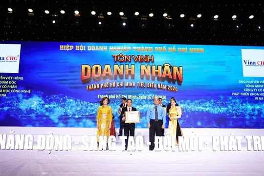 Tổng giám đốc Vina CHG được vinh danh 'Doanh nhân tiêu biểu TPHCM 2020'