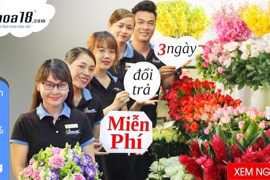 “Mua hoa - Tặng hoa” cùng Hoa 18 nhân dịp ngày 20/10
