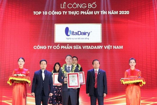 VitaDairy đứng thứ 2 trong ngành sữa bột tại Việt Nam