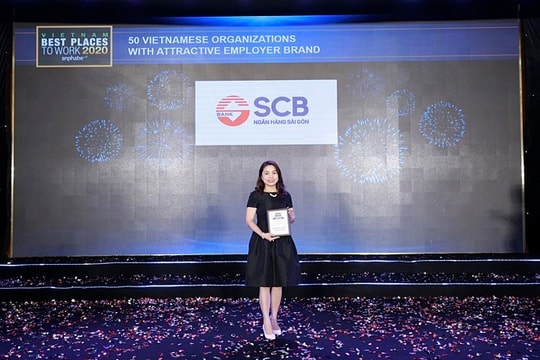 SCB lọt vào top 10 Ngân hàng Việt có môi trường làm việc tốt nhất