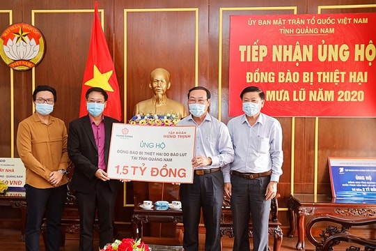 Tập đoàn Hưng Thịnh ủng hộ 3 tỷ hỗ trợ đồng bào tại Quảng Nam và Quãng Ngãi