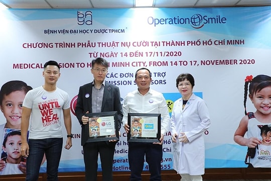 LG Việt Nam, Điện Máy Xanh góp sức cùng Operation Smile giúp 170 trẻ tìm lại được nụ cười