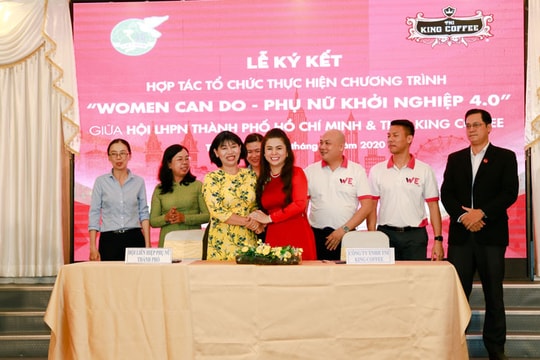 TNI King Coffee hợp tác với Hội liên hiệp phụ nữ TP.HCM hỗ trợ 100.000 chị em khởi nghiệp
