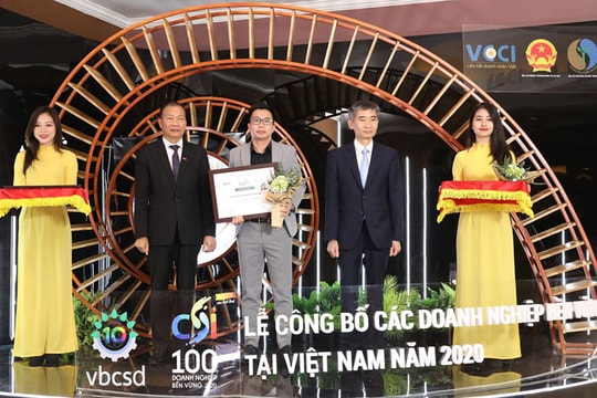 Phenikaa và Vicostone tiếp tục được vinh danh Top 100 doanh nghiệp phát triển bền vững năm 2020