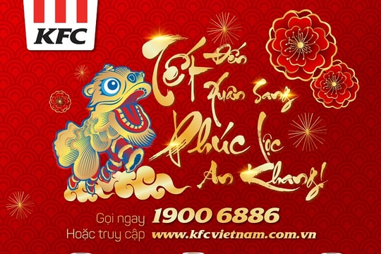 Cơ hội nhận miễn phí bộ quà tặng 6 lon Pepsi Tết 2021 khi đặt KFC